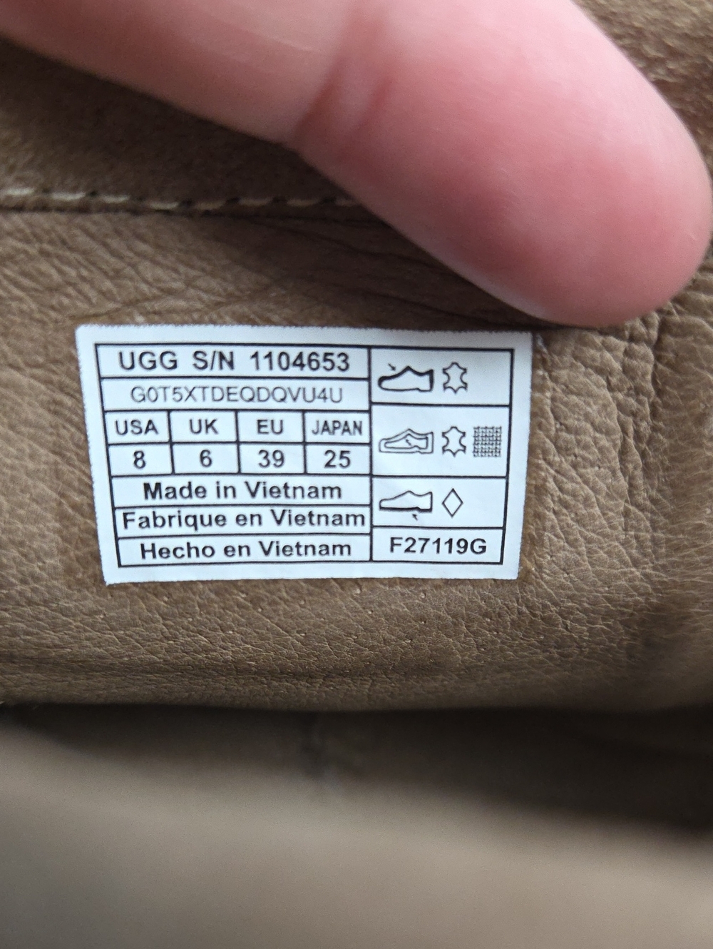 UGG Varney Suede Moccasin Ankle Boots Boho Zip Back Tan Womens Size 8 - Picture 7 of 9